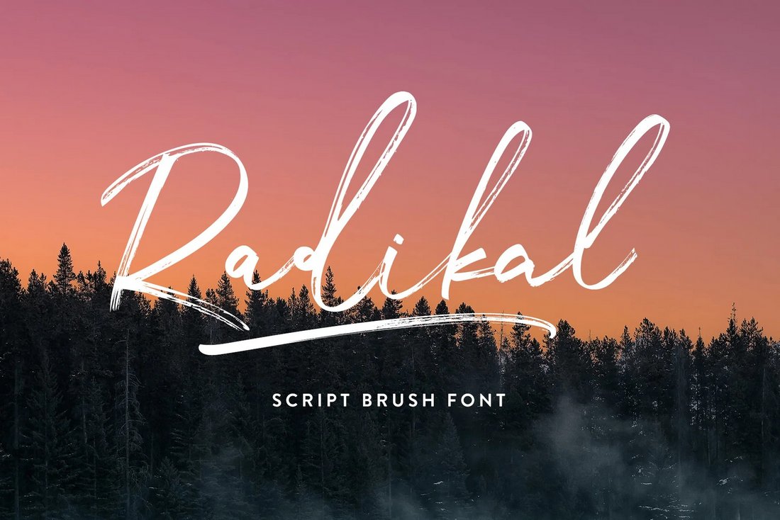 Radikal - Free Brush Script Font