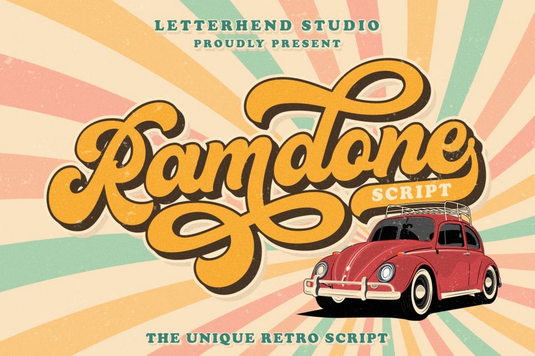 Ramdone - Retro Script Font