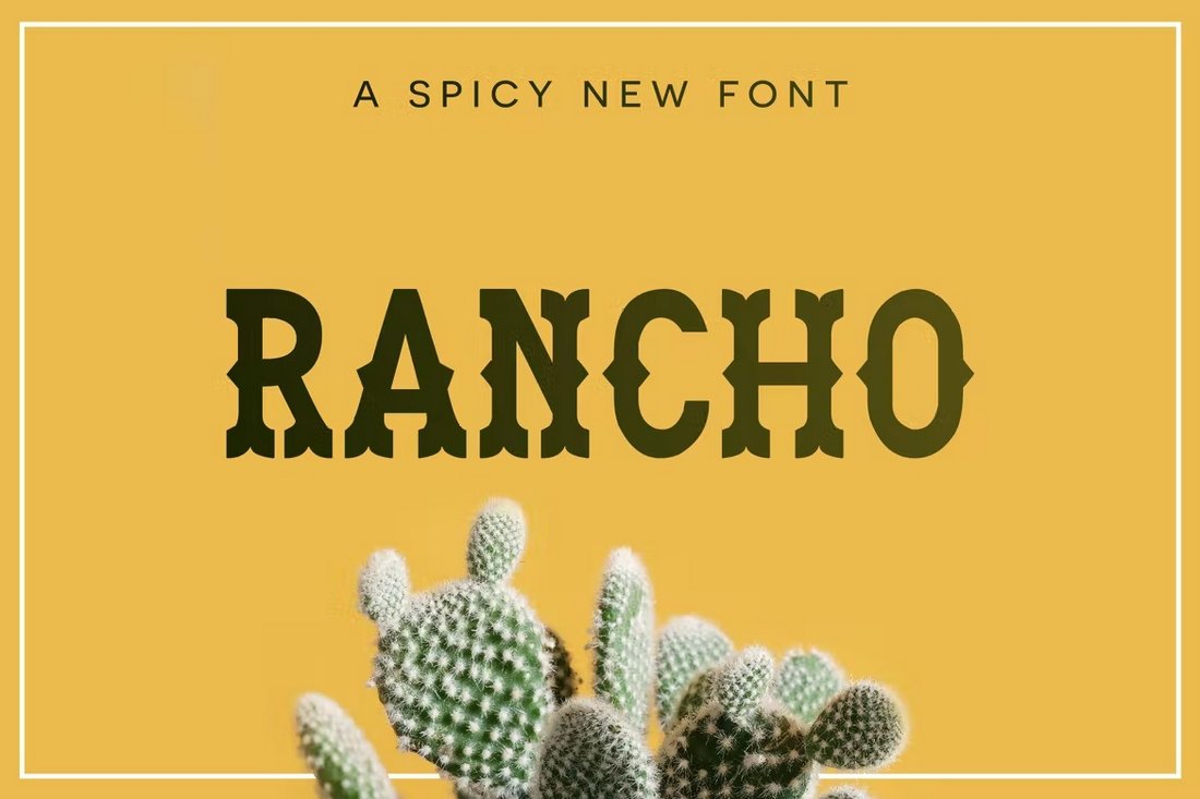 Rancho - Western-Style Monogram Font