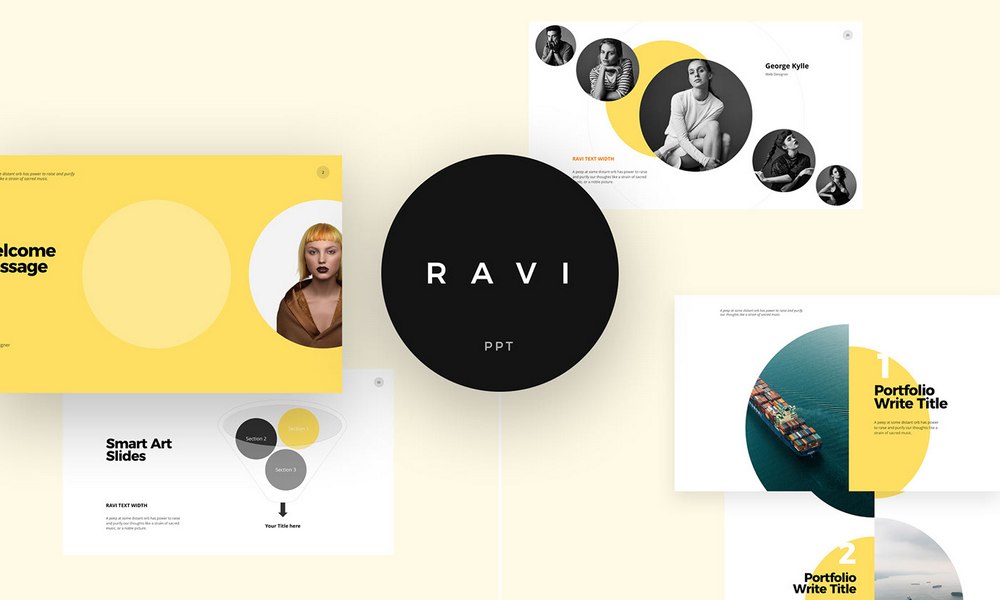 Ravi - Template Powerpoint & Keynote Gratis