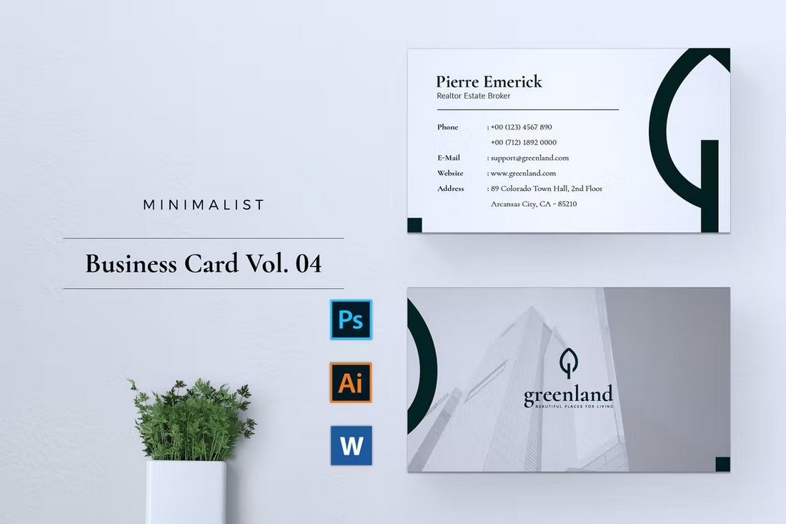 Realtor Business Card Template for Word