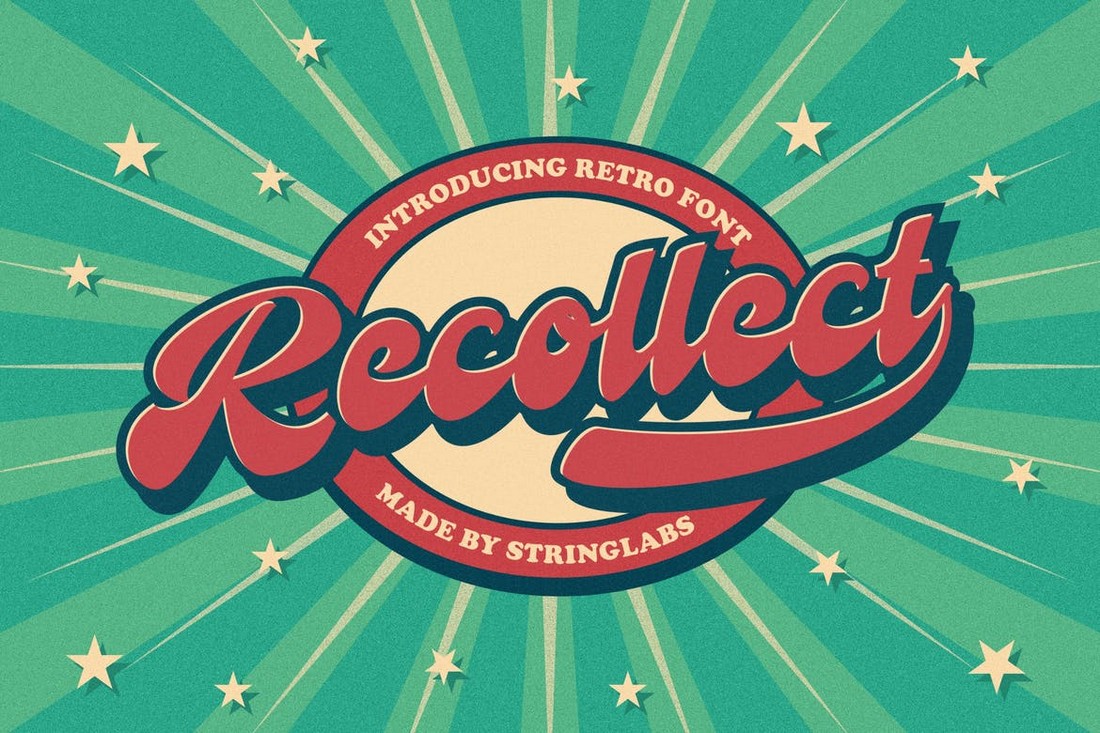 Recollect - Retro Bold Script Font