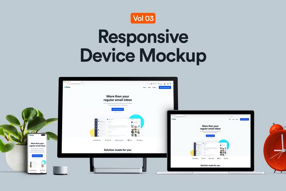 Responsive Device Mockups PSD