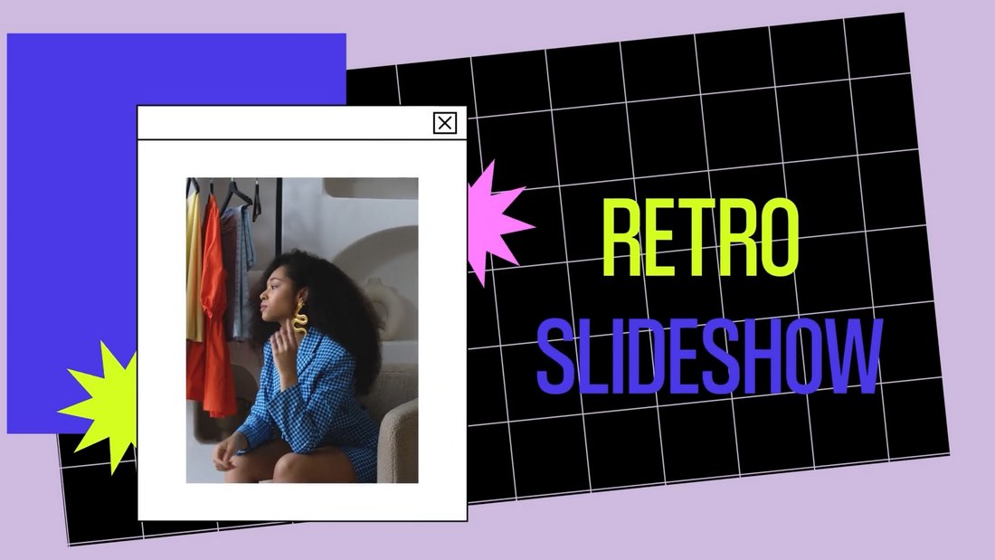 Retro Slideshow Template for DaVinci Resolve