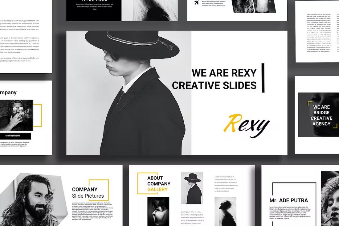 Rexy Creative Powerpoint Templates for Fashion Brands