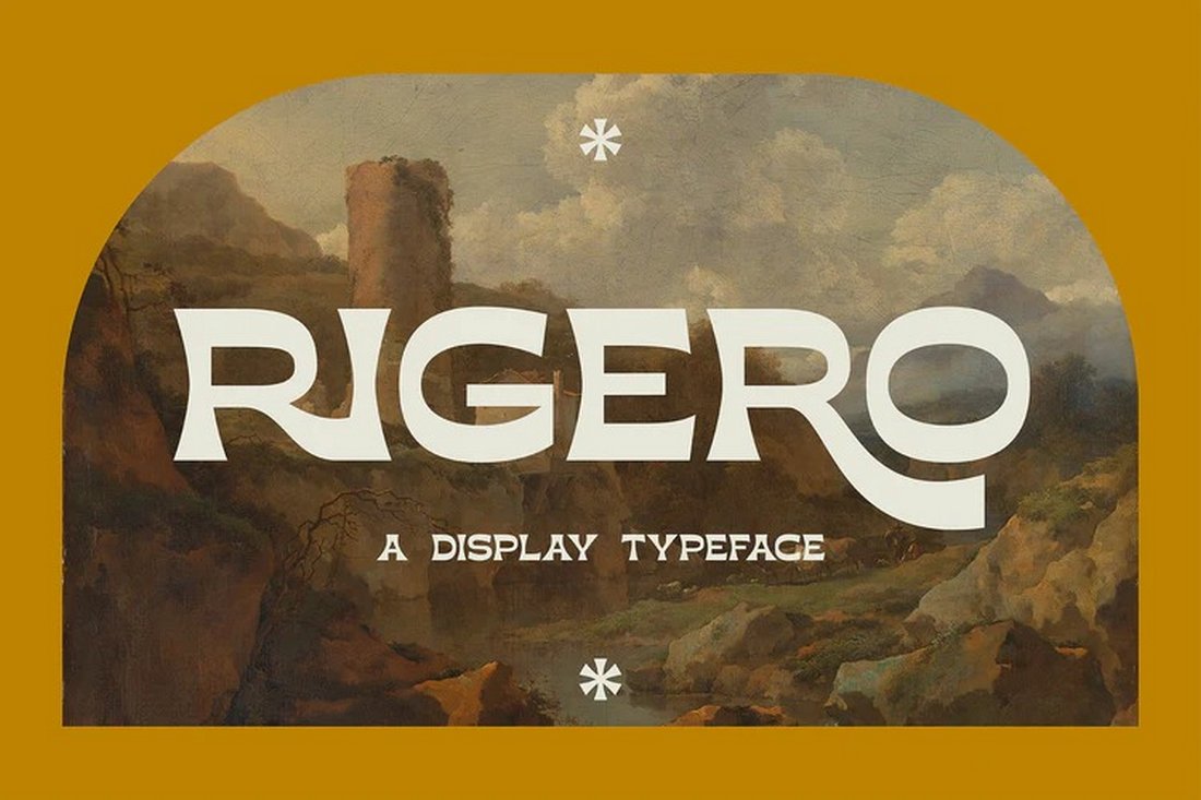 Rigero - Free Retro T-Shirts Font