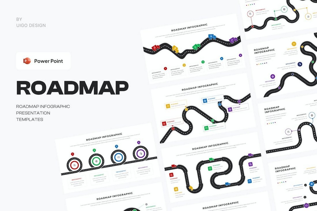 Roadmap Infographic Powerpoint Templates