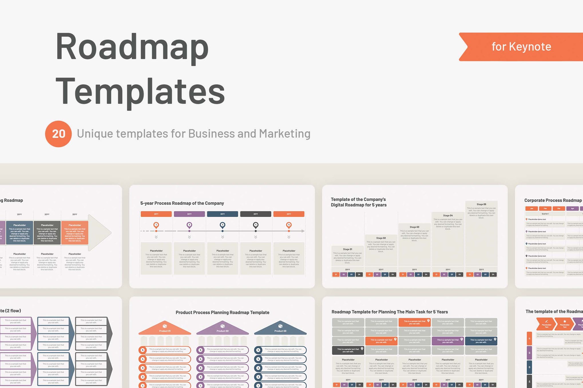 Roadmap Keynote Presentation Template