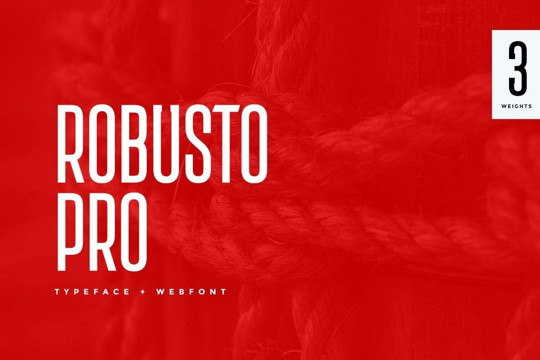 Robusto Pro - Modern Condensed Font