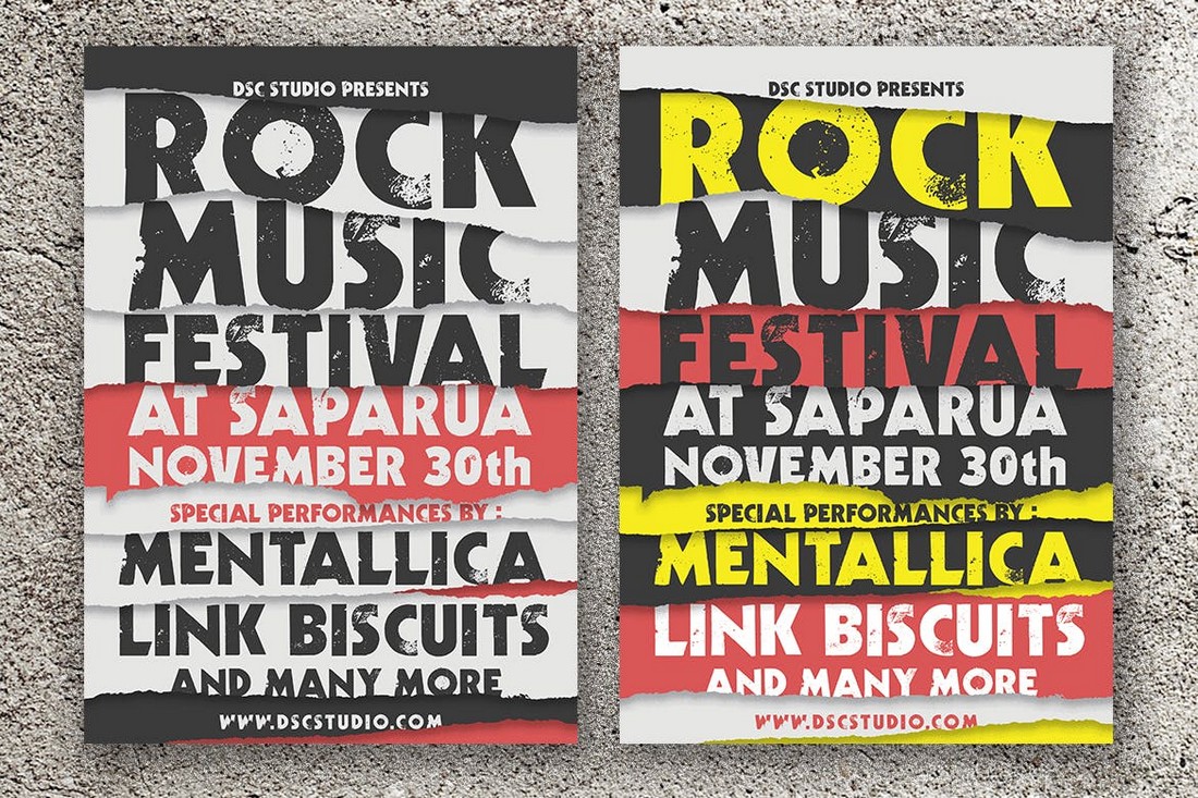 Rock Music Festival Flyer Template