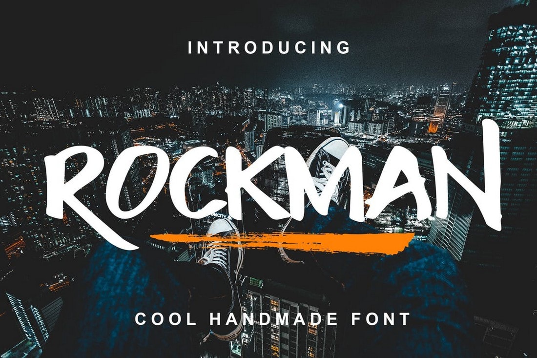 Rockman - Creative Brush Font