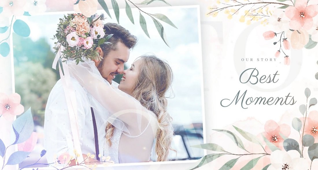 Romantic Love Story Slideshow After Effects Template