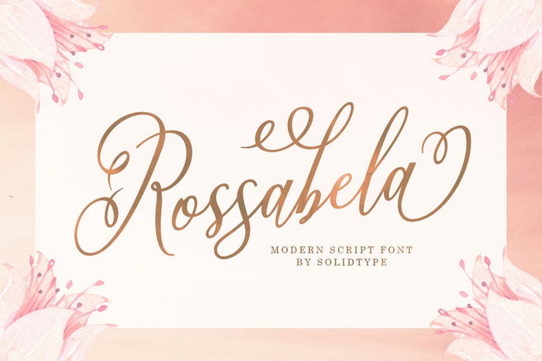 Rossabela Script - Creative Wedding Script Font