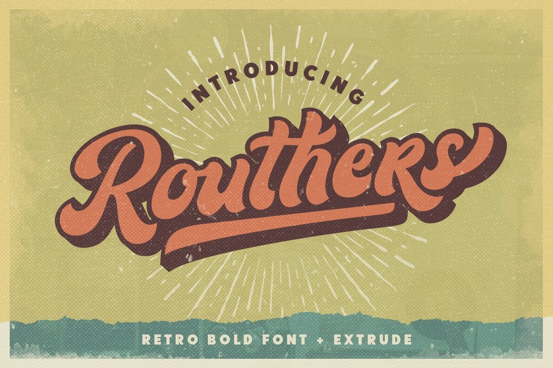 Routhers Retro Bold Font