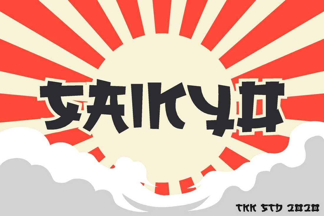 SAIKYO - Japanese Display Font