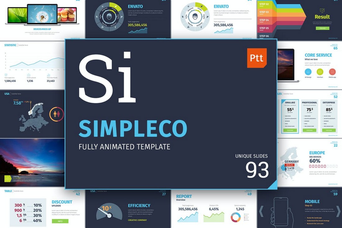 SIMPLECO - Business & Data PowerPoint Template