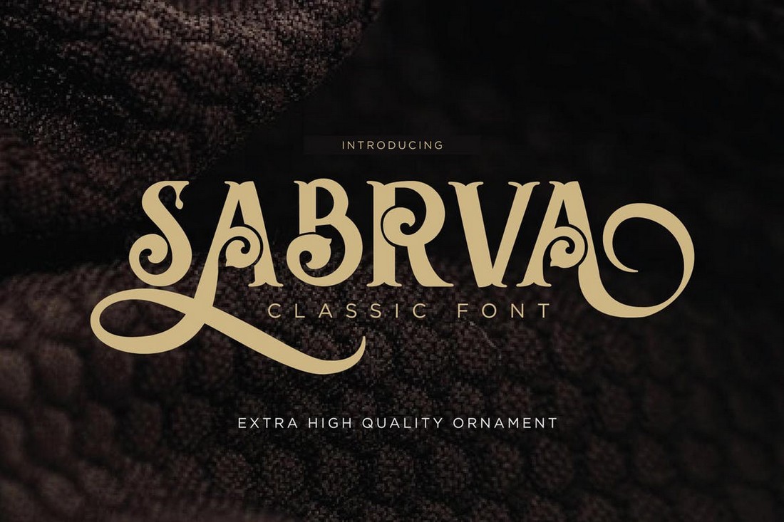 Sabrva - Font Art Nouveau Vintage