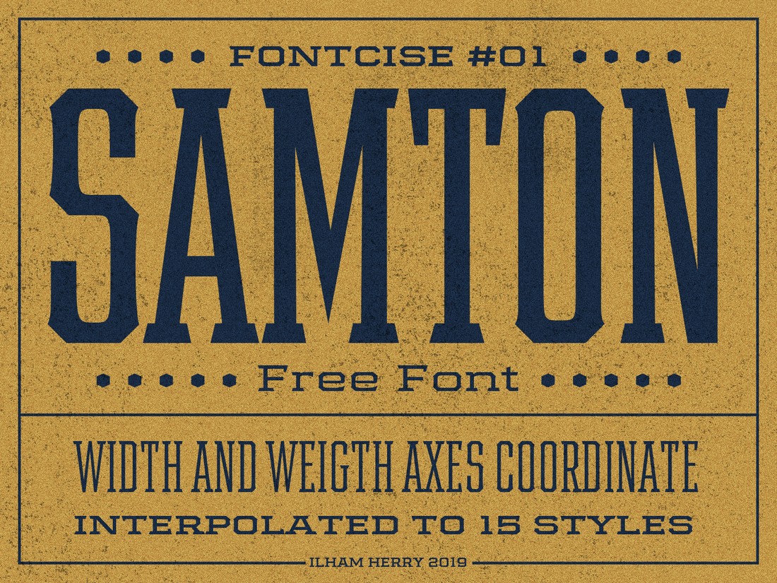 Samton - Free Vintage Font