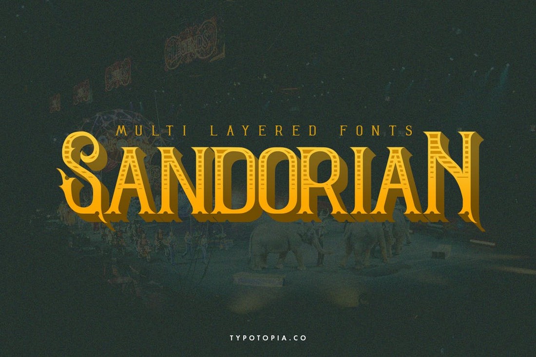 Sandorian - Multi-Layered 3D Fonts