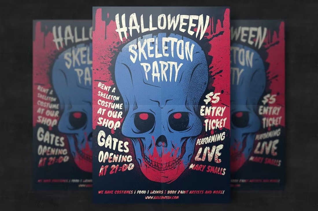 Scary Halloween Flyer Template