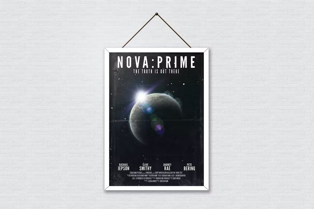 Sci Fi Movie Poster Photoshop Template