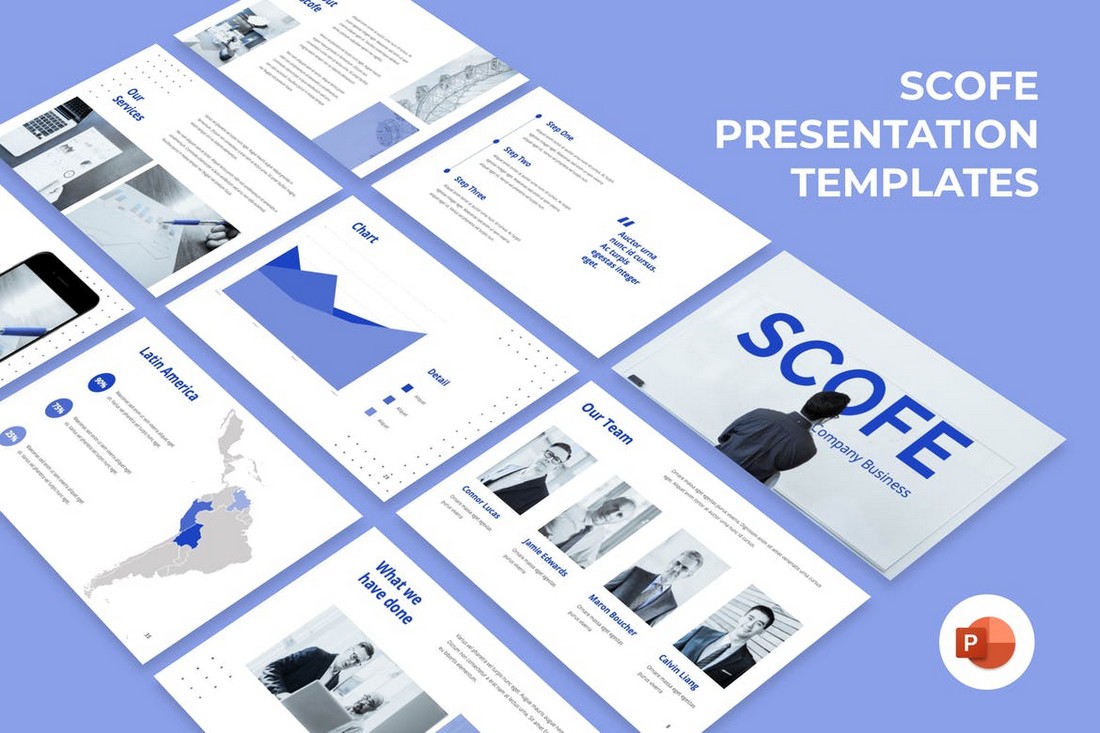 Scofe - Pitch Deck Business Powerpoint Template