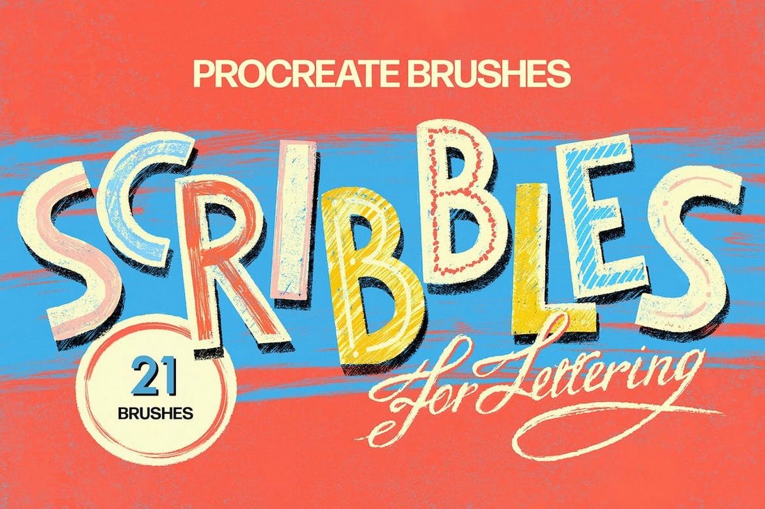 Scribbles Procreate Lettering Brushes