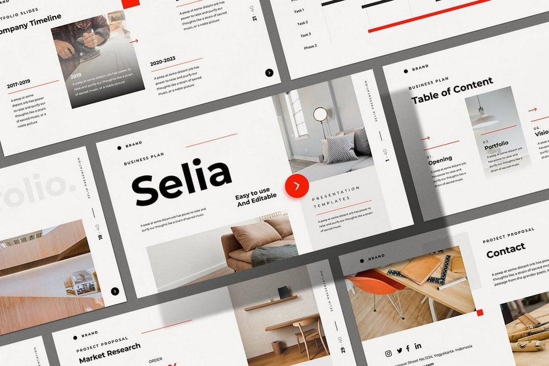 Selia - Minimal Elegant PowerPoint Template