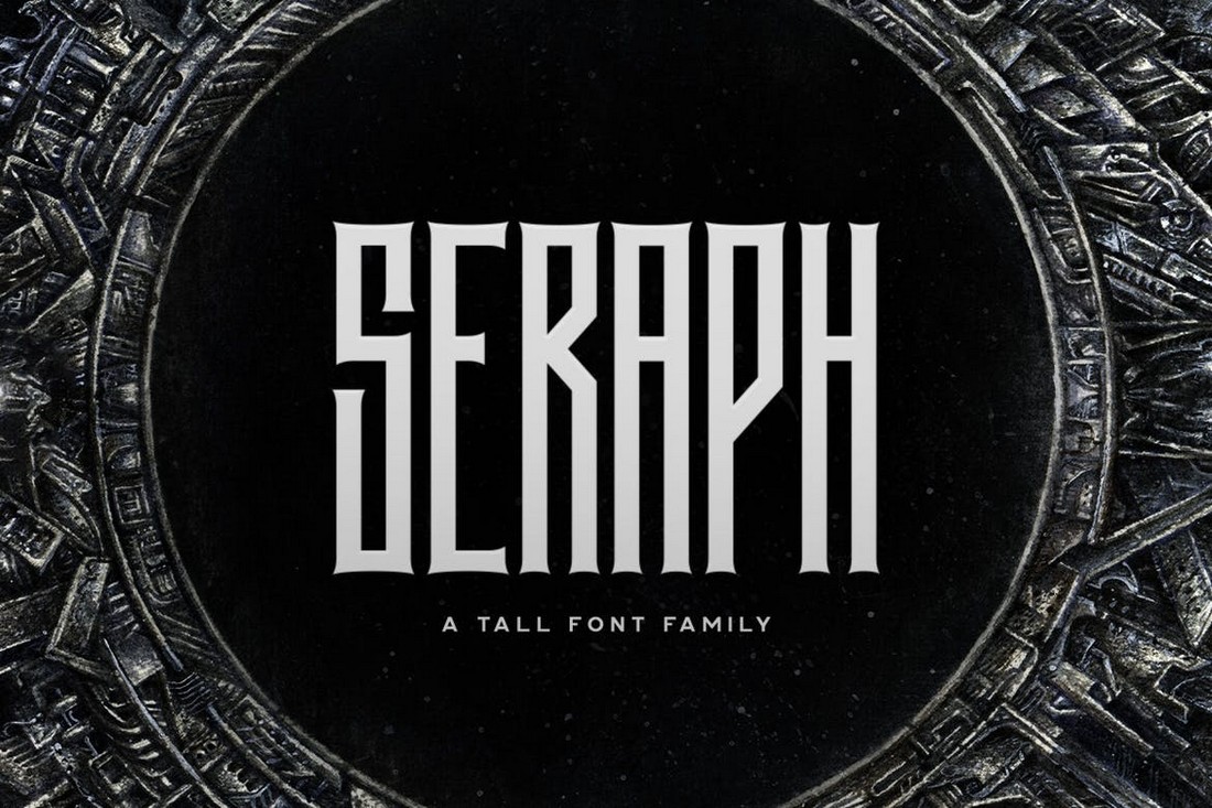 Seraph - Keluarga Font Logam Berat