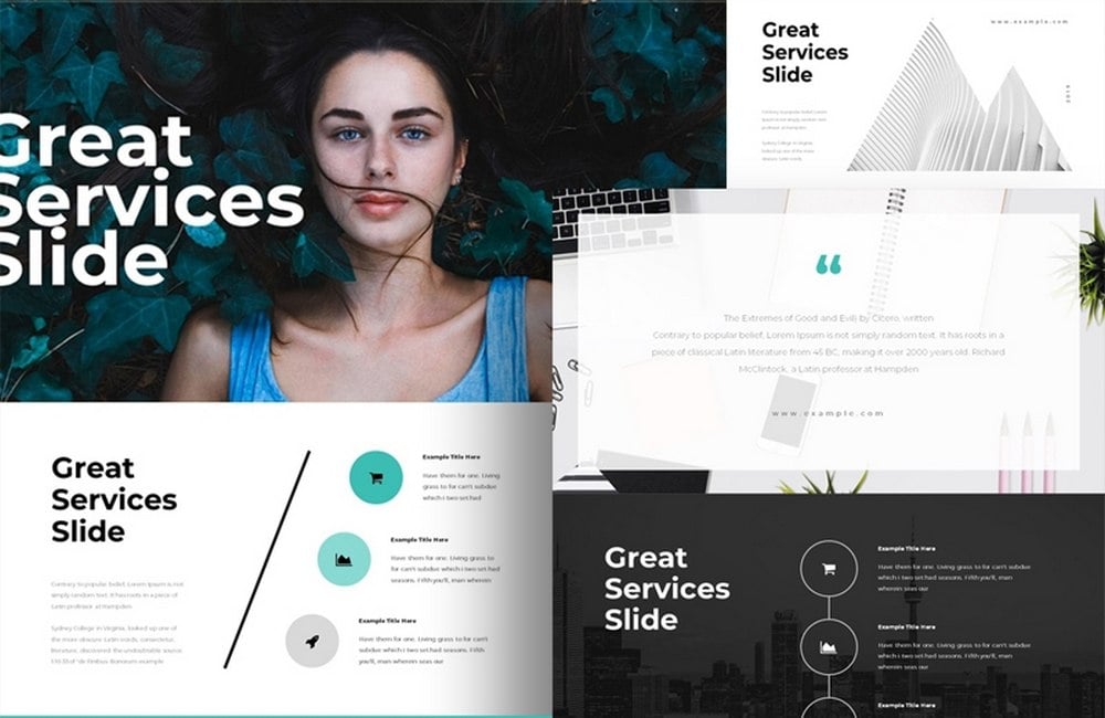 Layanan - Template Keynote Gratis