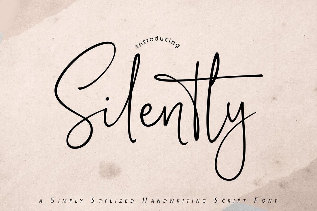 Silently - Handwriting Script Font