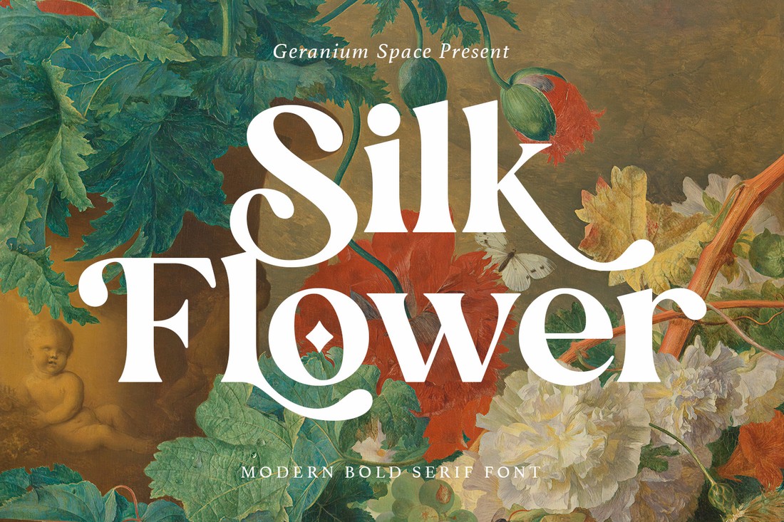 Silk Flower - Free Elegant Font for Cricut