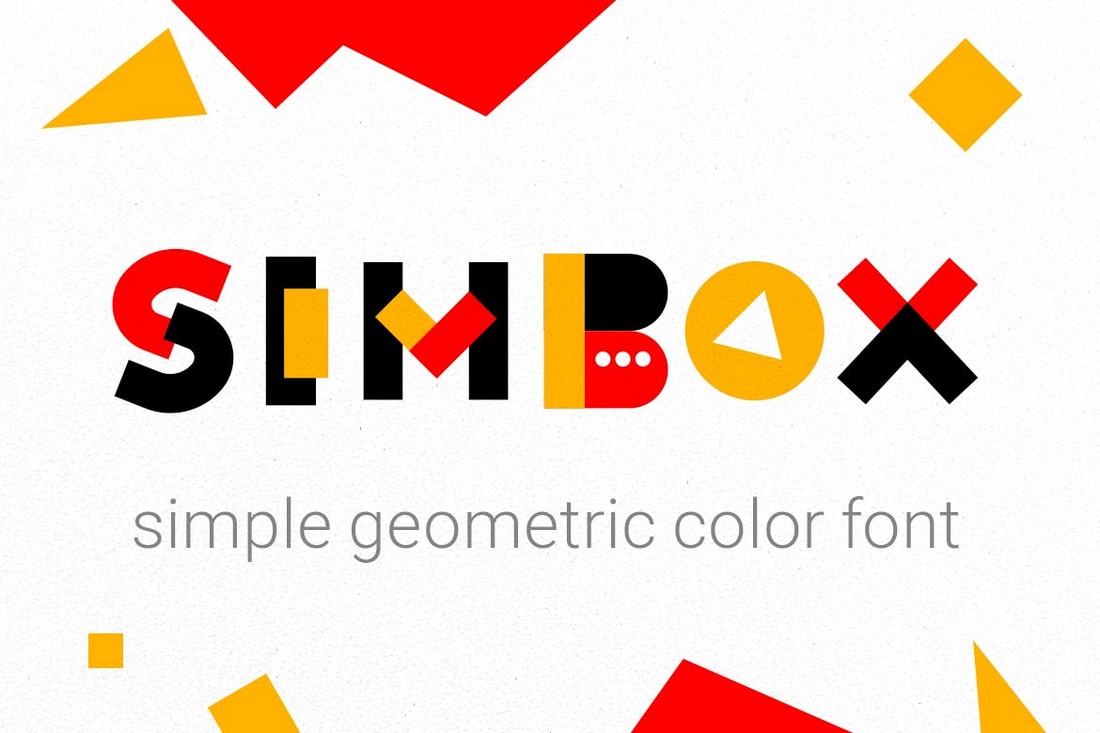 Simbox - Font Warna Geometris