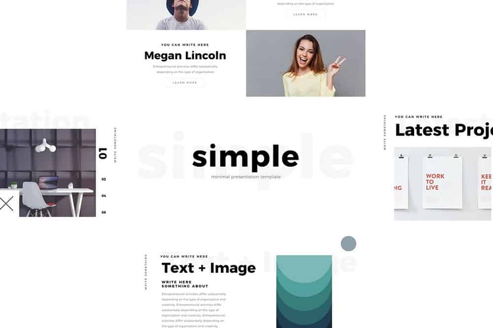 Simlpe - Free Minimal Keynote Template