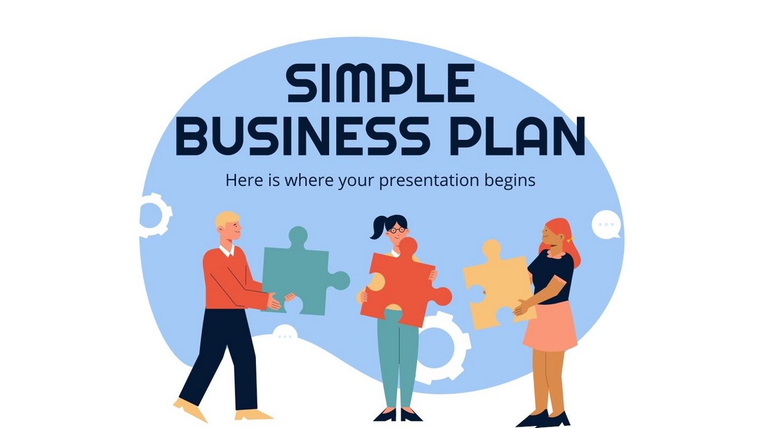 Simple Business Plan - Free PowerPoint Template