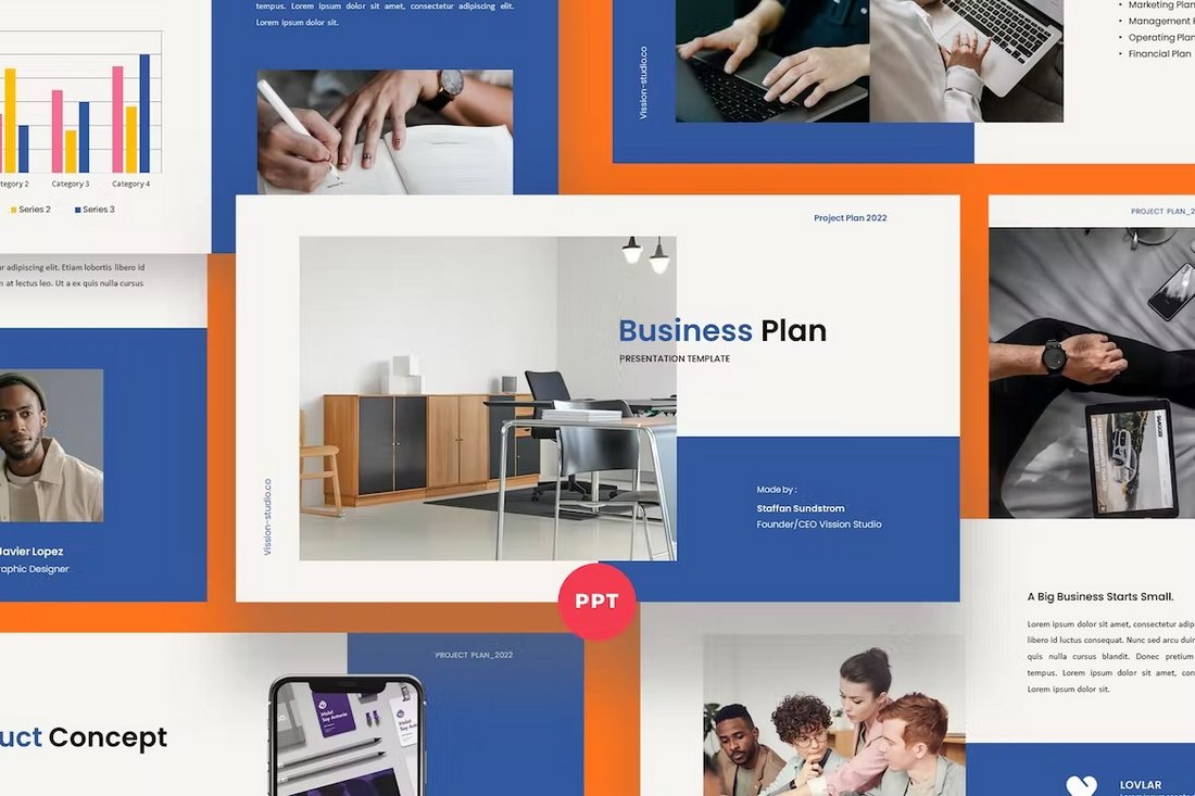 Simple Business Plan PowerPoint Template