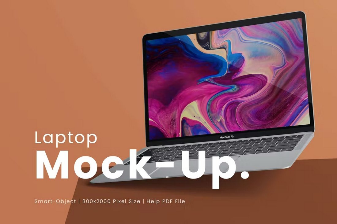 Simple Laptop Mockup Template