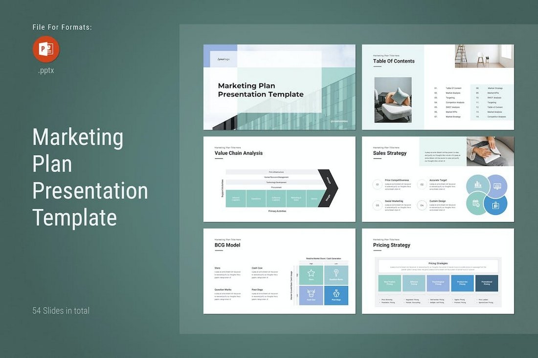 Simple Marketing Plan PowerPoint Template