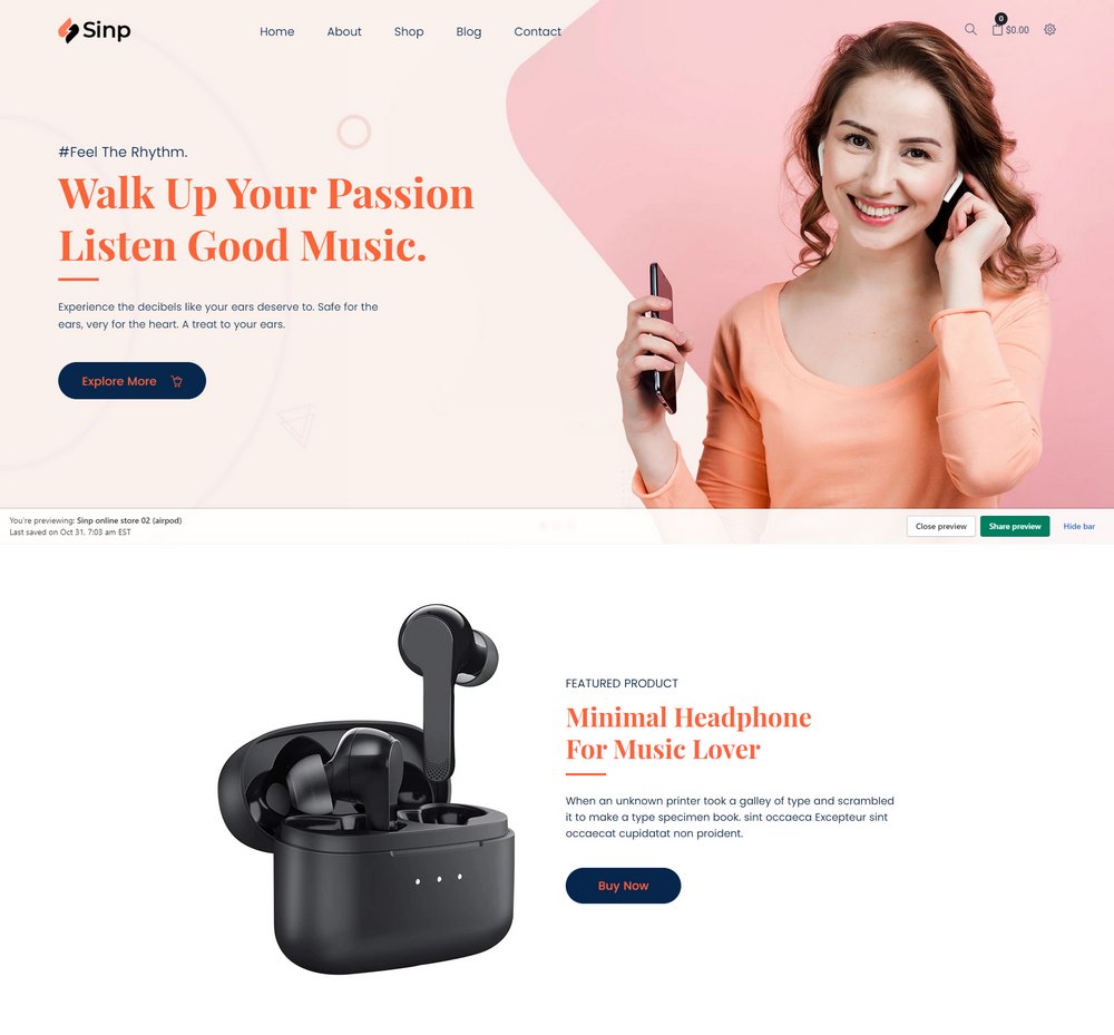 Sinp - Single Product Multipurpose Shopify Theme