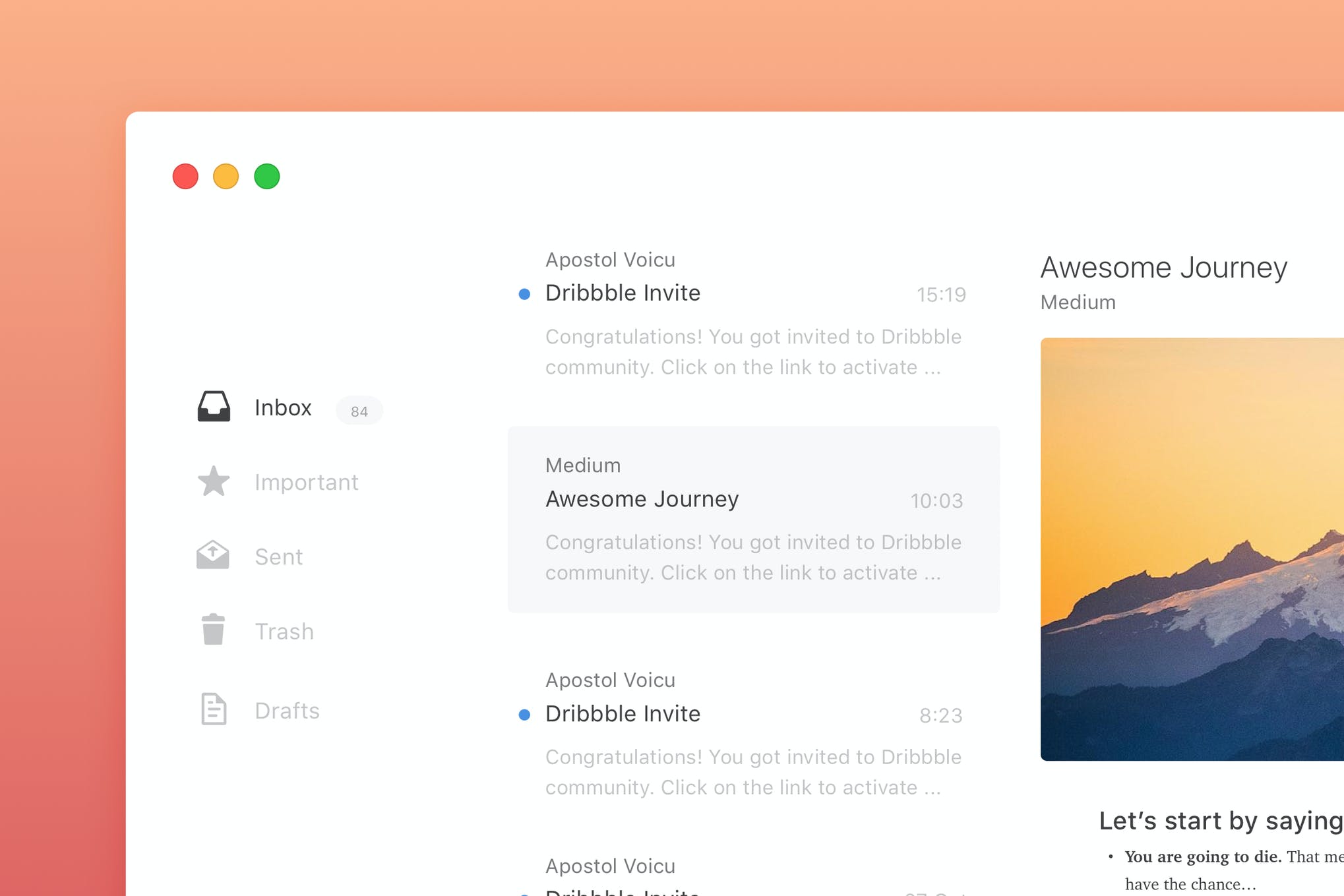 Sketch UI Template