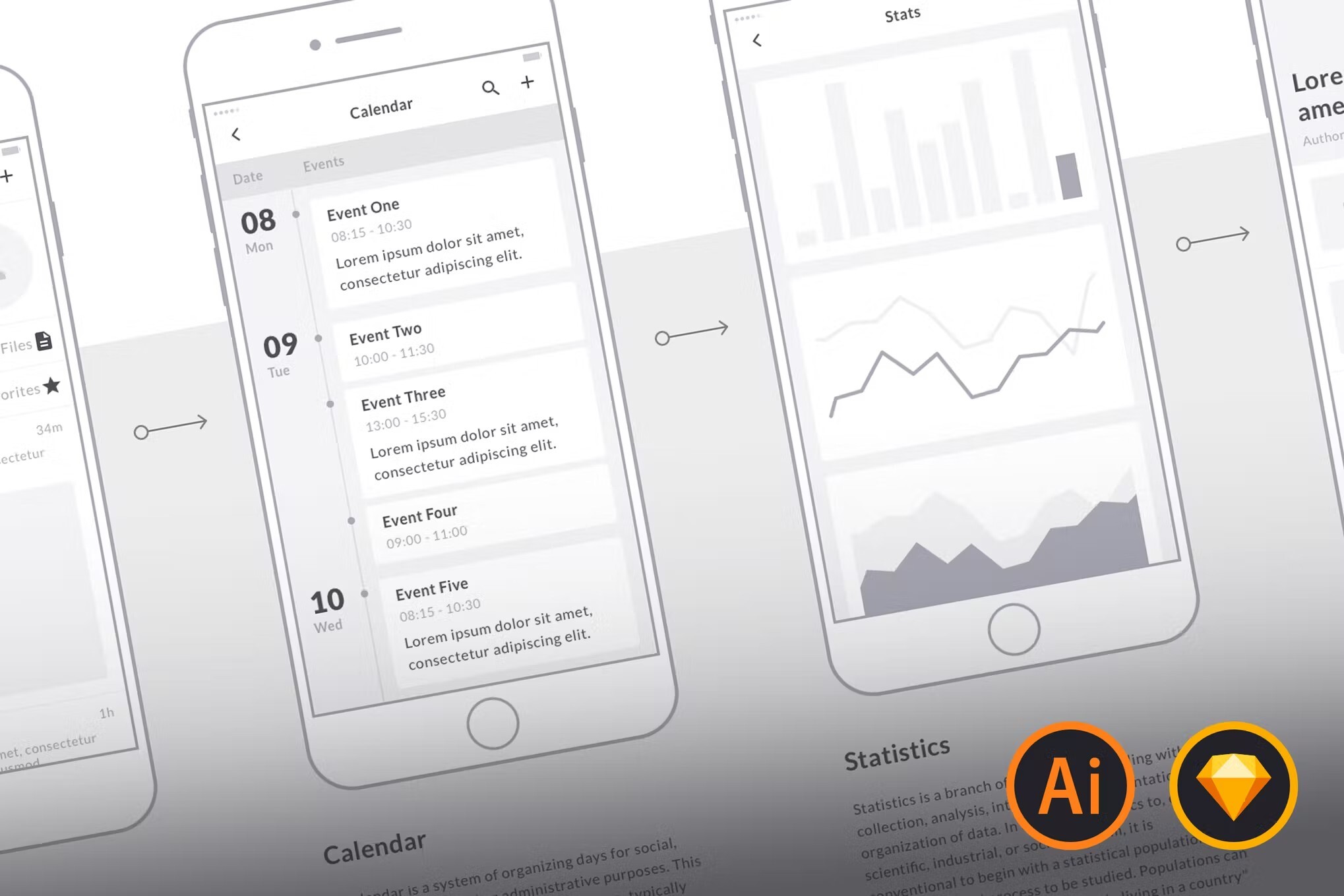 Sketch wireframe template