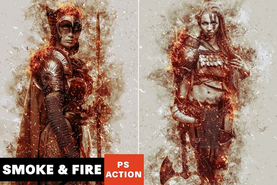 Smoke & Fire Effect Photoshop Action