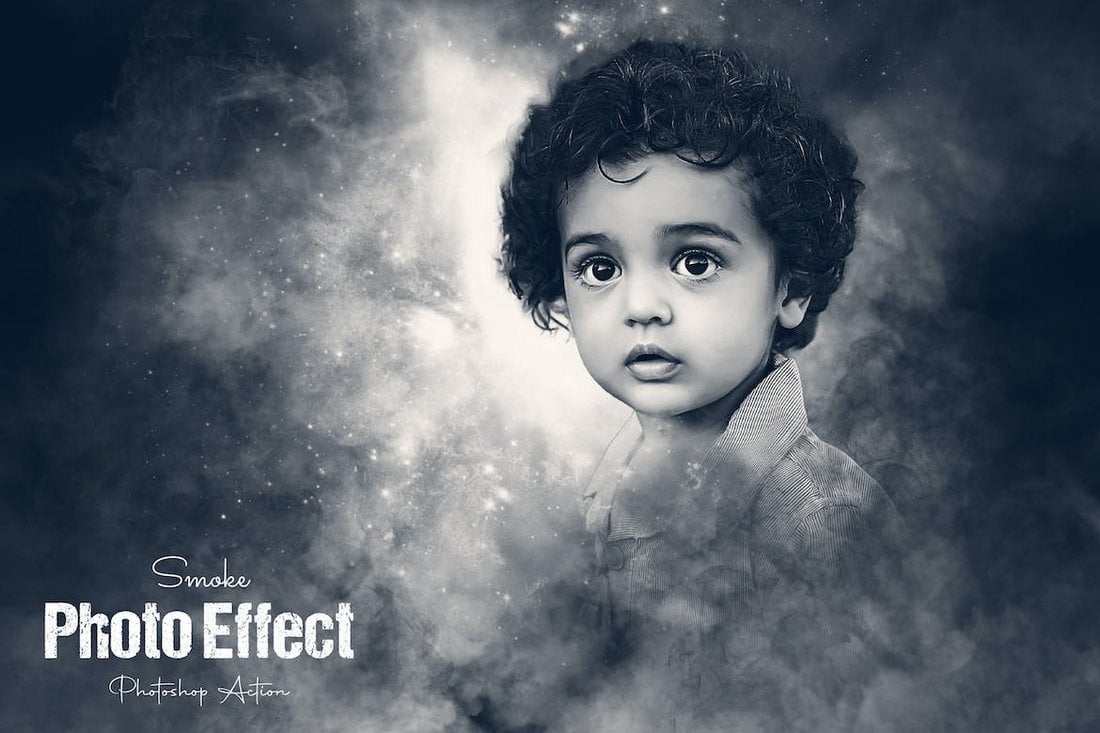 Smoke Photo Effect Photoshop Action