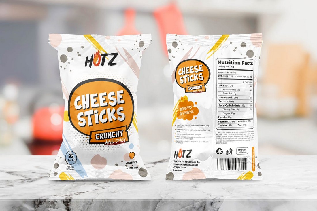 Snack Packaging Design template