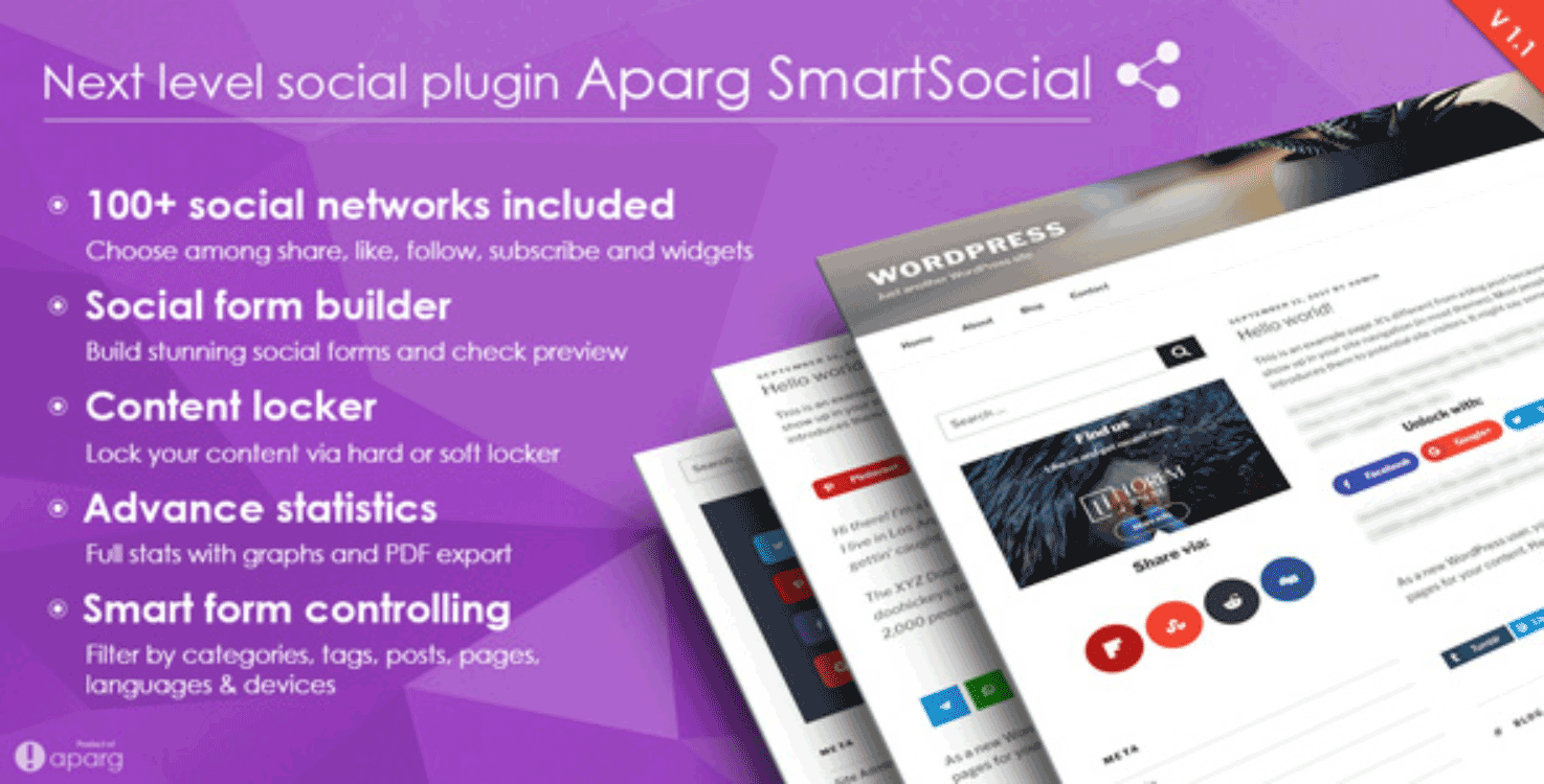 Aparg Social Media WordPress Plugin