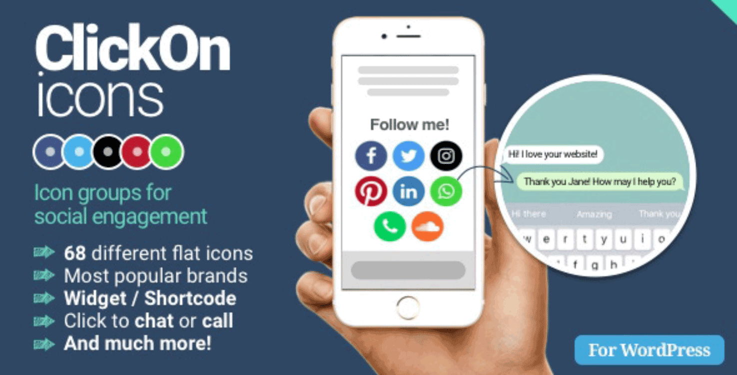 ClickOn Social Icons Plugins