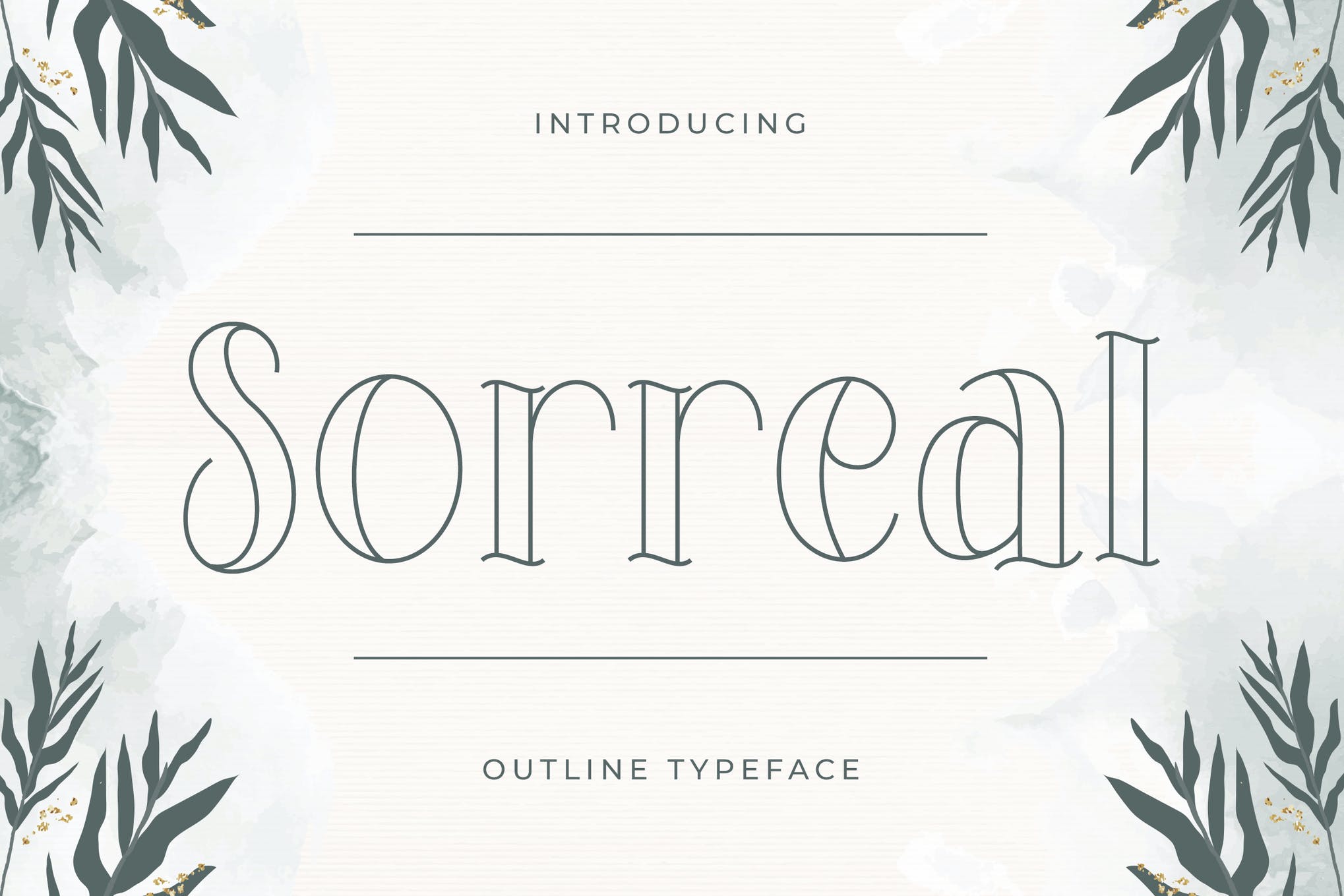 Sorreal – Outline Typeface