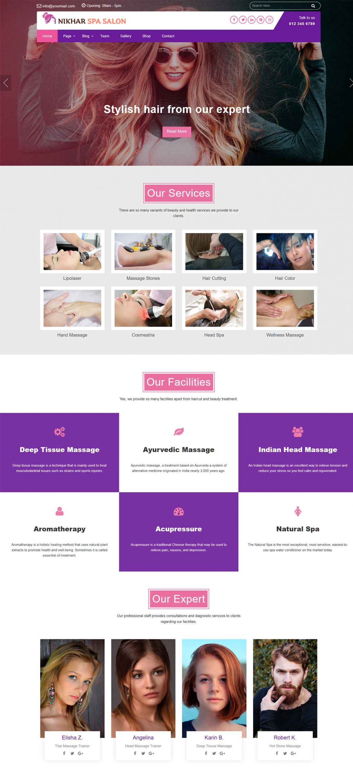 solun - Beauty & Hair Salon WordPress Theme for $29