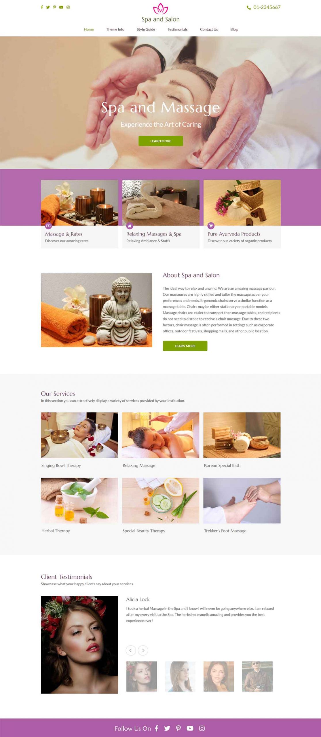 Spa and Salon Theme