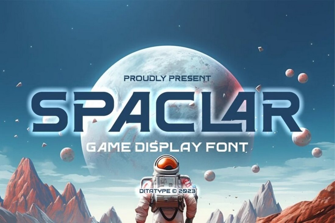 Spaclar - Free Space Gaming Font